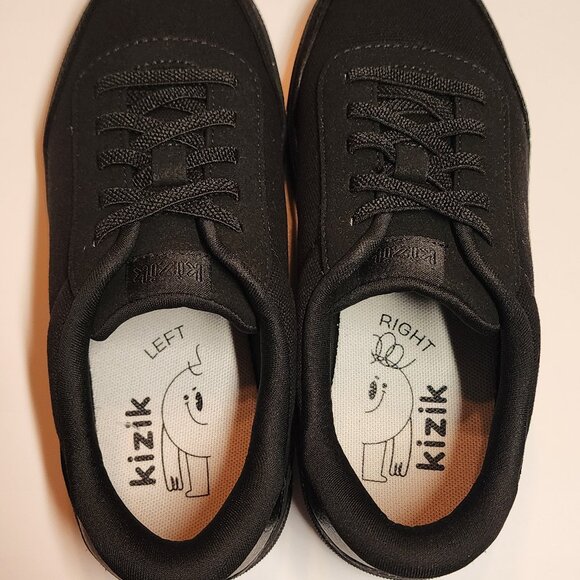 New in box Kizik Prague Kids sneaker 3Y Black - Picture 3 of 6